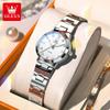 OLEVS Women's Watches Trend Fashion Original Brand Wristwatch for Girl Waterproof Stainless Steel Luminous 3735 Elegant Luxury