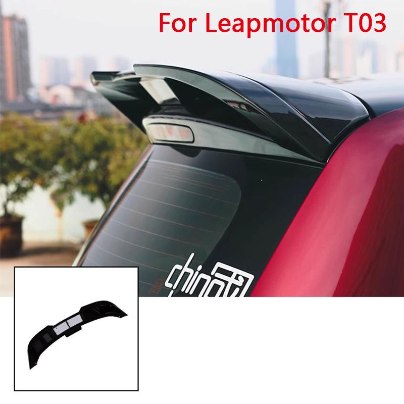 Tail Wing Modification for Leapmotor T03 2024 2025 No-drilling Top Wing Wind Stabilizer Cute Decorative Stickers Auto Supplies