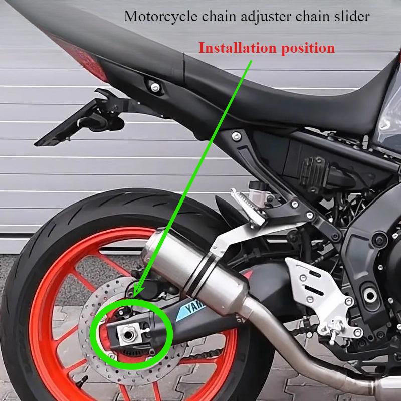 Motorcycle Chain Adjuster Chain Slider Aluminum Alloy Modified Accessories for Yamaha MT09 MT 09 FZ09 FZ-09 2017 2018