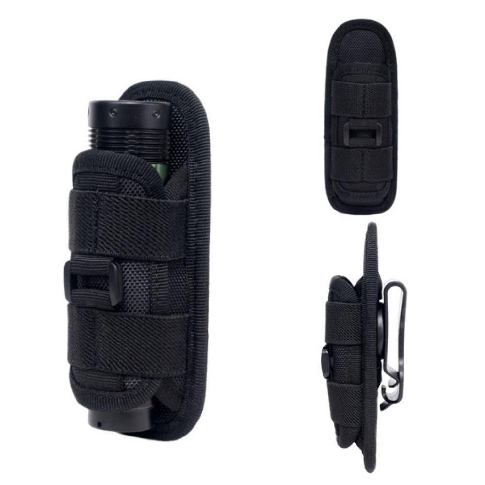 Portable Flashlight Holder Pouch 360 Degree Rotatable Torch Case Flashlight Bag  Survival Kits