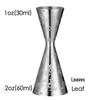 Double-Headed Indian Wine and Cocktail Jigger, 30/60 Oz Measuring Cup