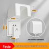 Type 86 Waterproof Self-Adhesive Switch Cover, Splash-Proof Box for Bathroom