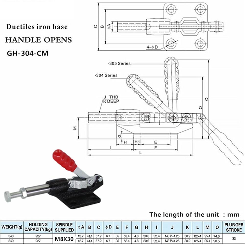 Robust Push Pull Type Clamp GH 305C Prevents During Clamping