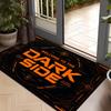 1pc, 2D Flat Printing DARKSIDE Entrance Doormat, Non-Slip Machine Washable Easy-to-Clean Polyester Mat, Suitable for Home and Outdoor Decoration, Idea