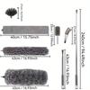 Chicken Feather Duster, Household Ultra Long Dust Remover, Household Cleaning and Sweeping Dust Duster, Extendable Pole