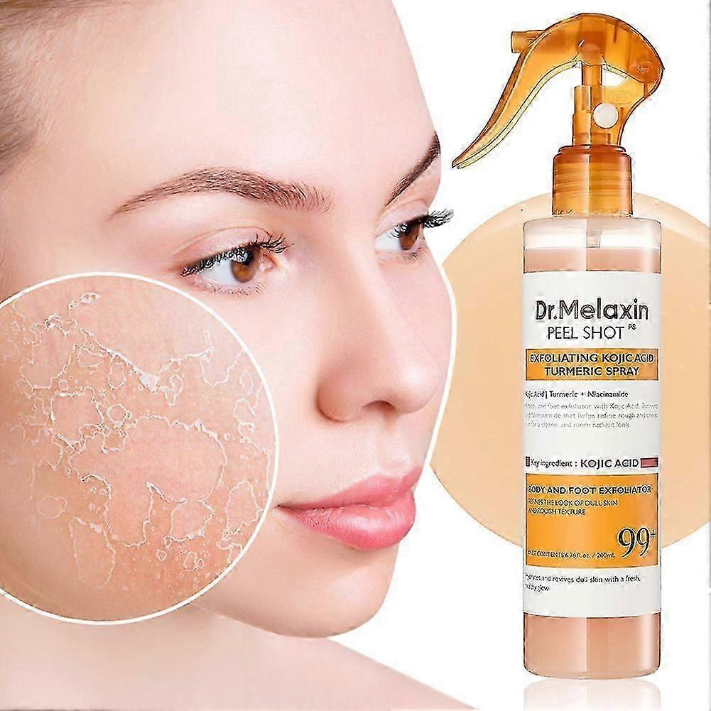 Peel Shot Keratins Care Kojic Säure Kurkuma Peeling Spray für dunkle Flecken Aufhellende Haut Tägliche Anwendung