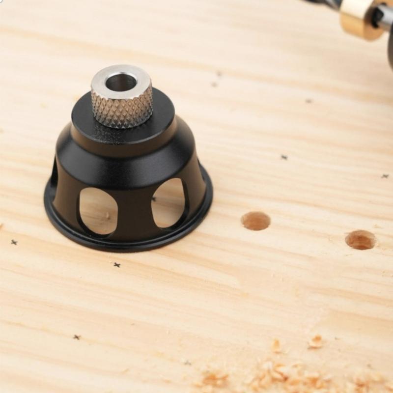 Vertical Drill Guide Doweling Jig Kit 2-10mm Drill Positioning Aluminum Straight Angle Guide Locator Hole Puncher Tool