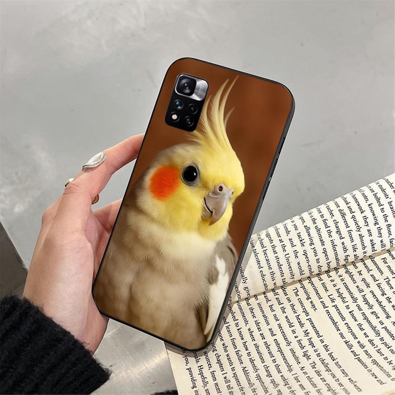 Phone Case For Xiaomi Redmi note 14 Pro 14 13 12 11 10 Pro 14S 12S 11S Redmi 14C 13C 10 Cockatiel bird