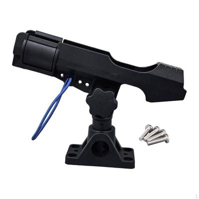 Rutenhalterung Vielseitig mit Montagefuß Robuste Halterung Grad Drehung für Boot Ufer