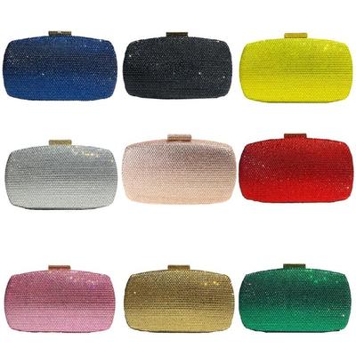 Sparkly Diamond Rhinestones Evening Bag Prom Parties Handbag Purse for Formal