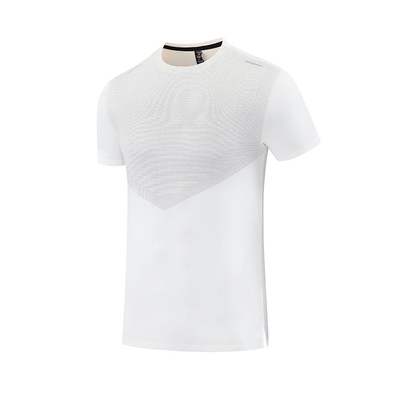 Men's Quick-Dry Sports Hiking Tee: Sweat-Wicking, Crew Neck, Short Sleeve, Digital Print Fitness Top