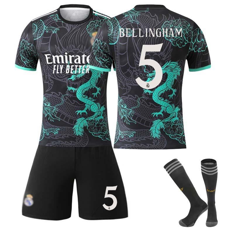 24/25 Costum model Dragon Real Madrid Echipamente de Fotbal Set Tricou cu Șosete