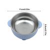 Bowls For Baby Food Silicone Sleeve Kids Food Bowls Anti Scald Stainless Steel Suction Cup Plate For Camping Daycare Lunch