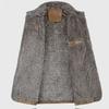 Men's Thickened Velvet Leather Jacket - Warm Casual Stand Collar, Youth Large Size