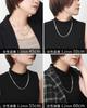 Gin No Silver 925 Venetian Long Chain Necklace for Men and Simple [Shinjuku Kura] Chain, Approx. 3.2mm Wide, 45-60cm (45cm), Women, Thick,