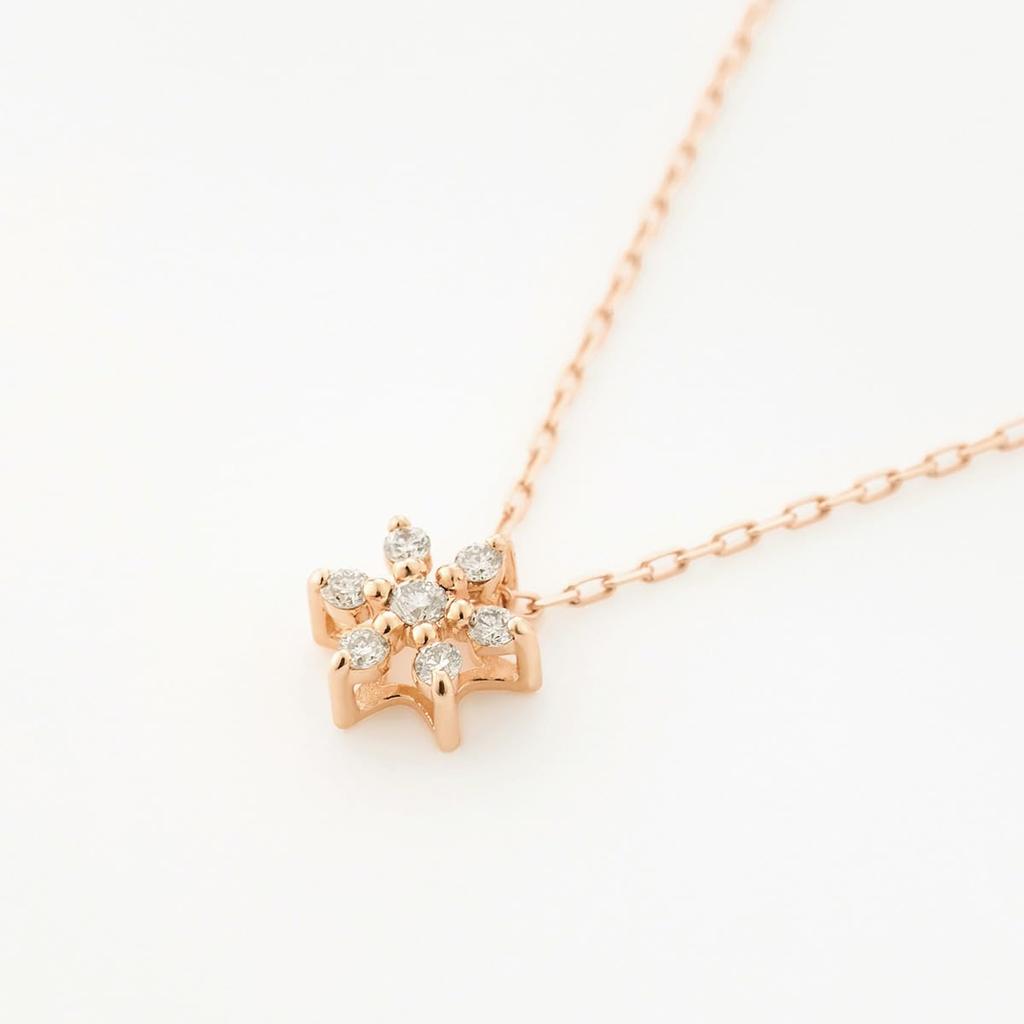 Official 10K Pink Gold Necklace for Birthday Includes Jewelry 112346123104 4.C Women, Gift, Case,