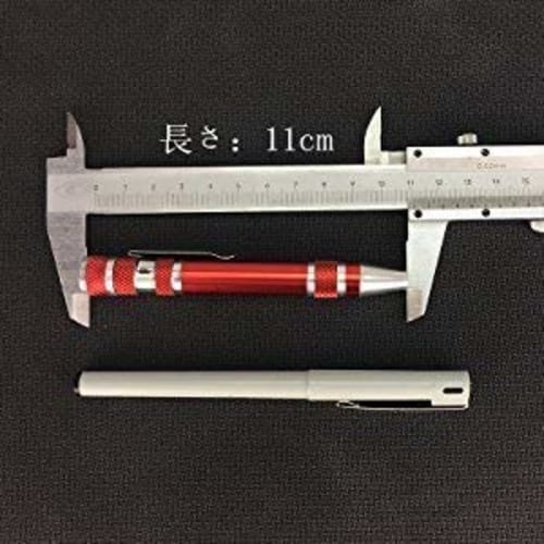 TEMLUM 8-in-1 Pen-Shaped Precision Screwdriver Set with Interchangeable Blades, Mini Screwdriver Set with Magnet, Convenient to Carry, Flathead Screwd