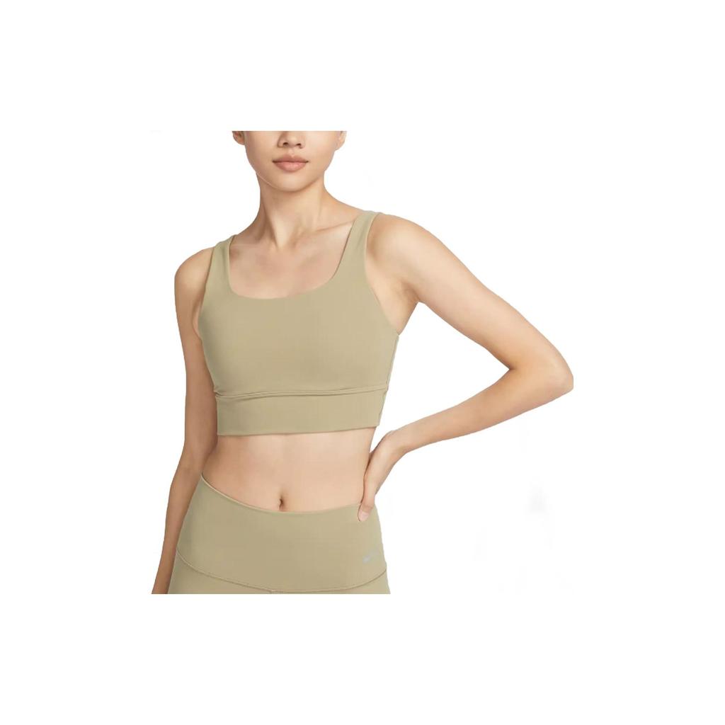 Nike Breathable Quick-Dry Sports Bra Women Underwear Khaki DO6620-276