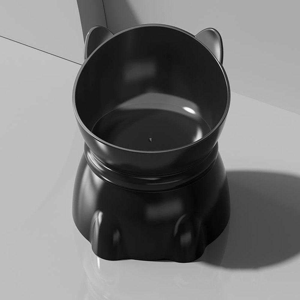 

Cat Head Elevated Pet Bowls - Neck Protection, Anti-Black Chin, Anti-Spill Food & Water Bowls for Cats, Ergonomic Feeding Dishes чорний