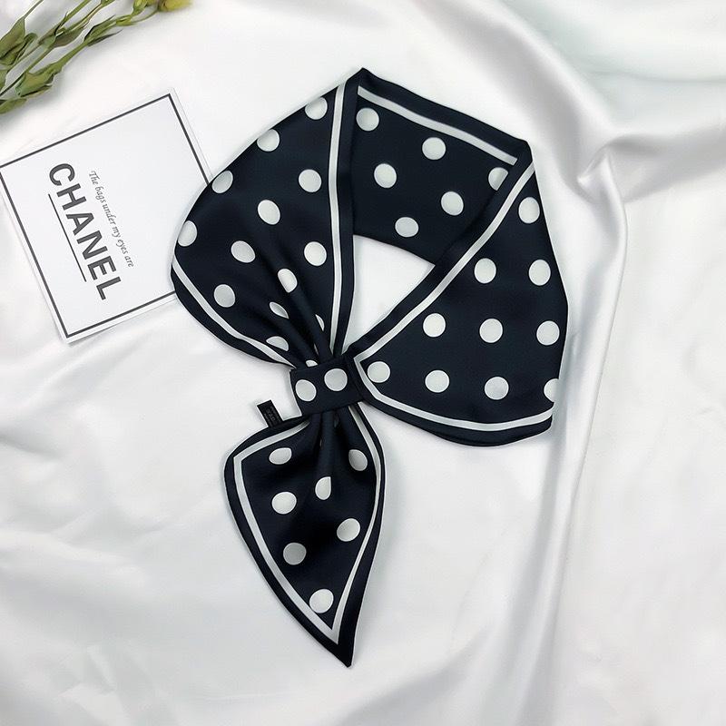 2025 Neckerchief Female Luxury Square Scarf for Women Silk Shawl Satin Hijab Fashion Wraps Hair Bands Ribbon Headband Bandana