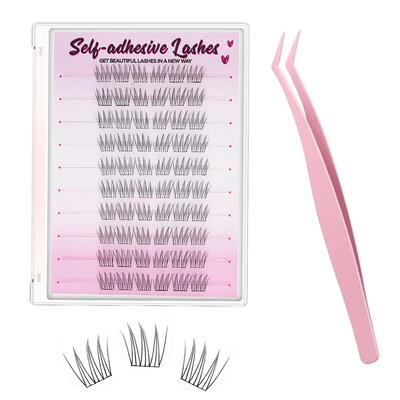 VELAJA False Eyelashes - No Glue Required - 3D False Eyelashes - Large Capacity Set - Soft, Three-Dimensional, Natural-Looking, Easy To Apply Even