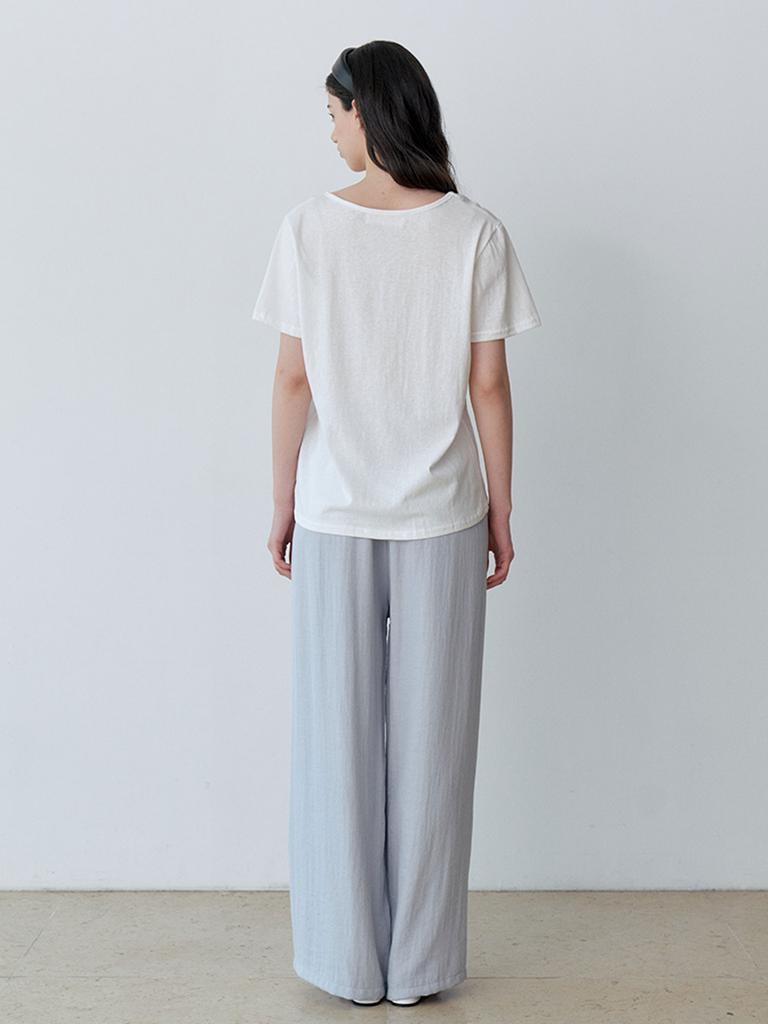 LE STUDIO Natural String Wide Pants (Sbl)