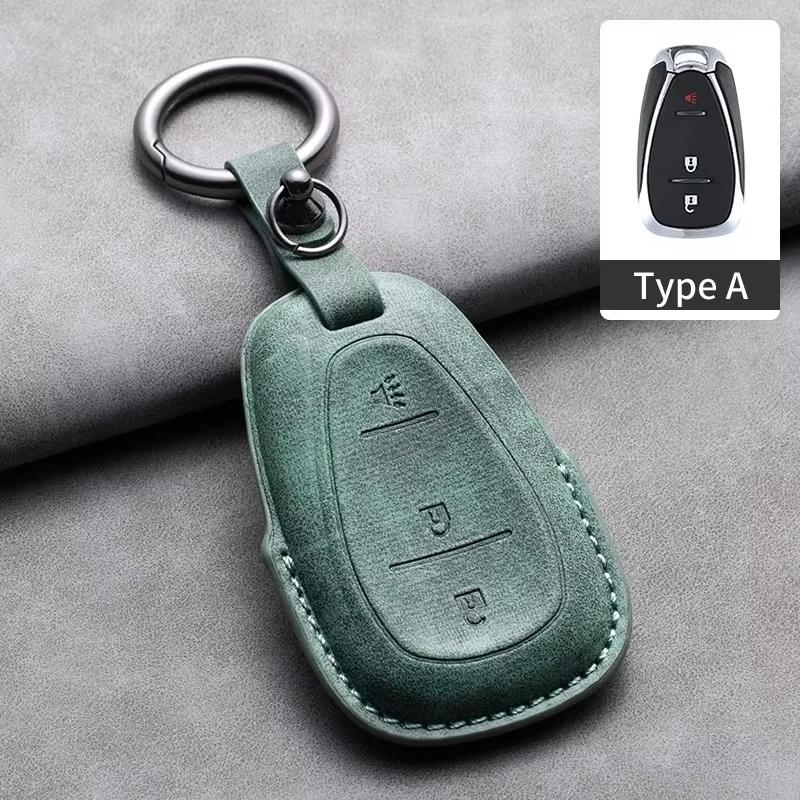 Car Key Case Cover Protective Shell For Chevrolet Chevy Malibu Camaro Cruze Traverse Spark Equinox Sonic Volt Suede Car Keychain