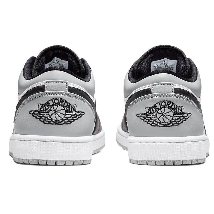 Air Jordan 1 Low Shadow Toe Men Sneakers Grey Light-Smoke-Grey Black 553558-052