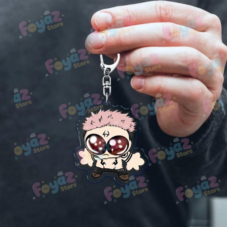 Cute Anime Chibi Keychain Accessories Bag Charms Manga Ryomen Cartoon Sukuna Keyrings Jewelry Fans Freinds Gift