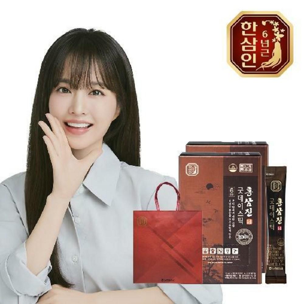 Hansamin Hongsamjin Good Day Stick 10ml 100 Packets 2 Sets, 2 pcs, 100 Servings