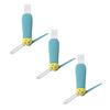 Yousheng 3Pcs 3 In 1 Cup Lid Cleaning Brush Set Soft Hard Bristle Heads 180 Degree Rotating Design Crevice Cleaner Brush