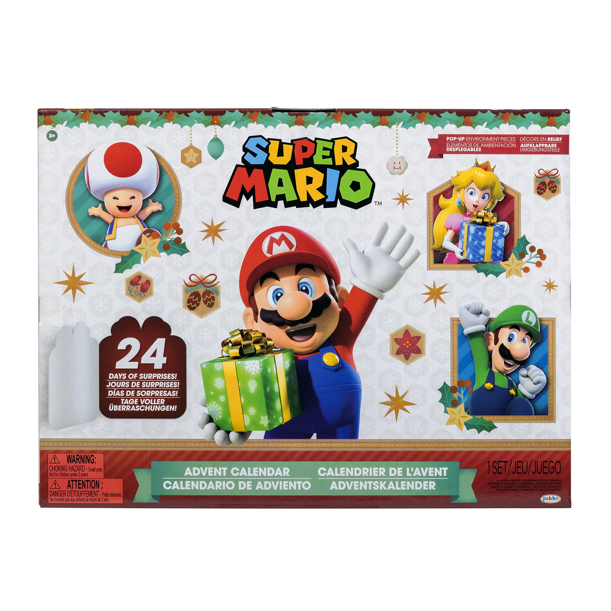 

Ограниченный рождественский календарь Super Mario Advent Calendar. Беспрецедентная лимитированная серия фигурок Санта-Марио Снеговик Марио Луиджи! -