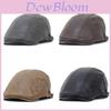 Men Women Pu Leather Beret Hat With Sun Protection And Breathability For Casual Fashion