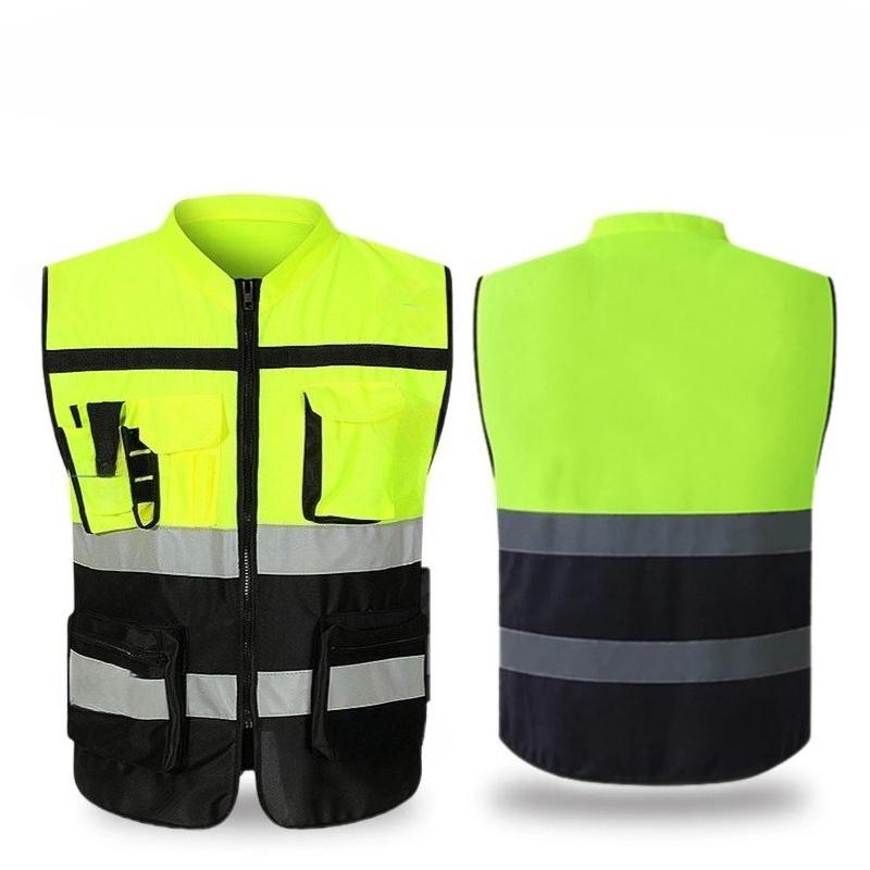 High Visibility Reflective Vest Working Clothes Motorcycle Cycling Sports Outdoor Reflective Safety Clothing Reflective Jacket