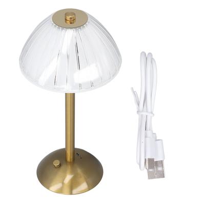 Cordless Nightstand Lamp 3 Colors Dimmable Retro Rechargeable Decorative Bedside Table Light for