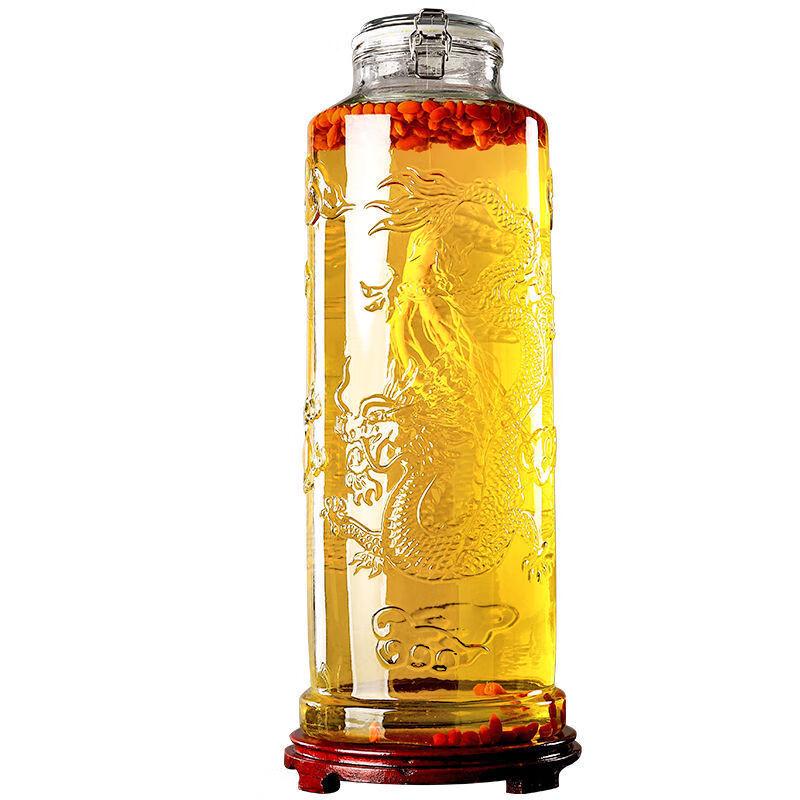 Large Capacity Glass Soaking Bottle with Faucet
