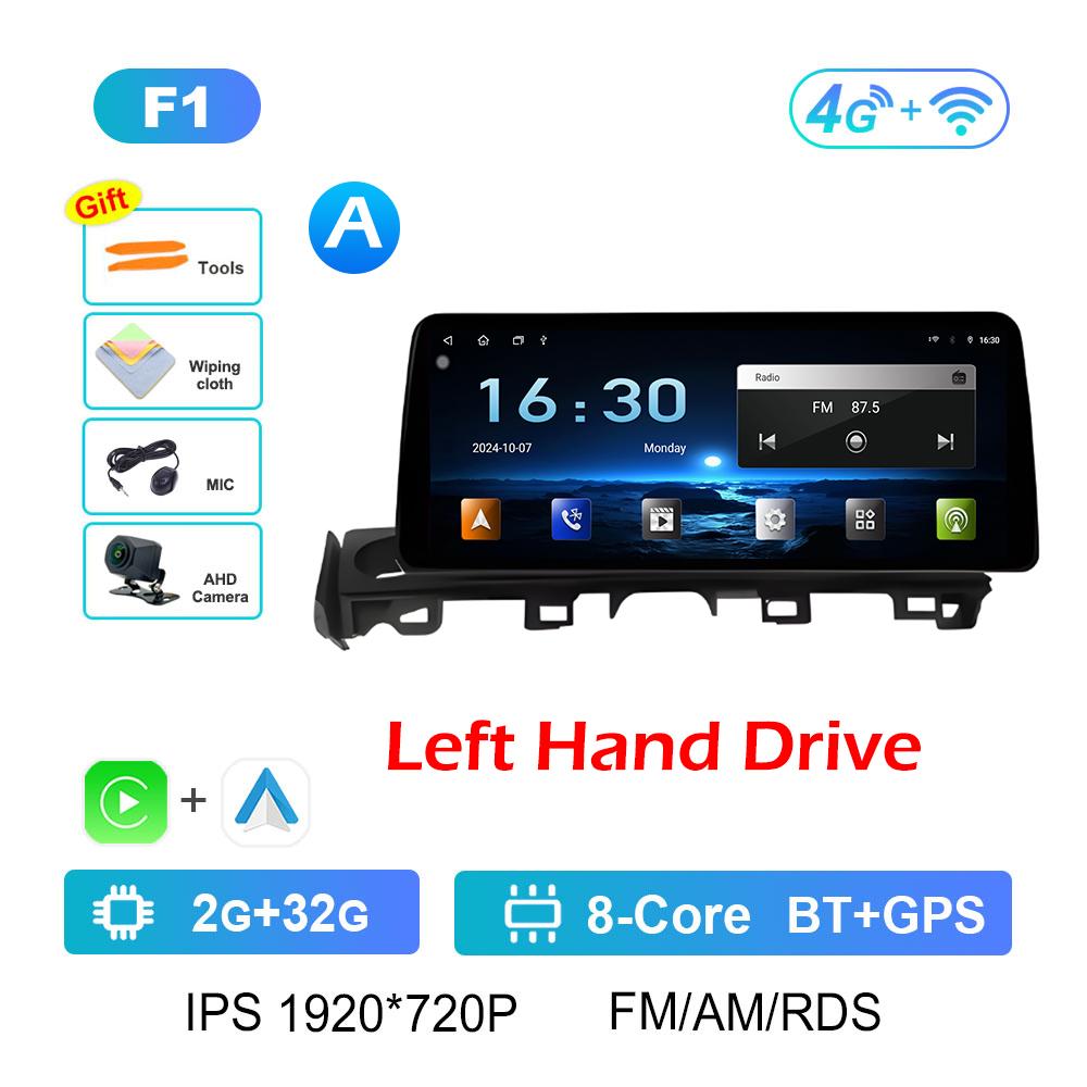 For Mazda ATENZA 2017 2018 - 2019 Wireless Carplay Android Intelligent System Bluetooth 12.3 Inch Touch Screen Accessories WIFI