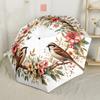 Floral Bird Garden Scene Compact Travel Automatic Umbrella Compact & Durable 8-Rib Design Lightweight for Outdoor Daily Use Stylish Accessory