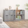 Sideboards 2 pcs. Grey Sonoma 60 x 30 x 70 cm Particleboard