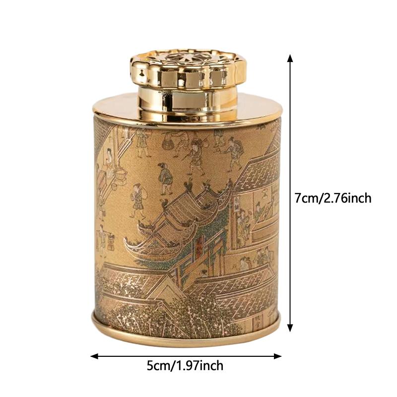 Retro Schwarztee Grüntee Luftdicht Smellugar Kaffeevorratsdose Organizer Reise Tragbarer Behälter Versiegelte Dose Teeglas Aufbewahrungsbox