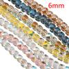 75-120pcs Glass Square Bead Crystal Rondelle Austria Faceted Loose Spacer Round Beads for Jewelry Making DIY Necklaces Bracelet