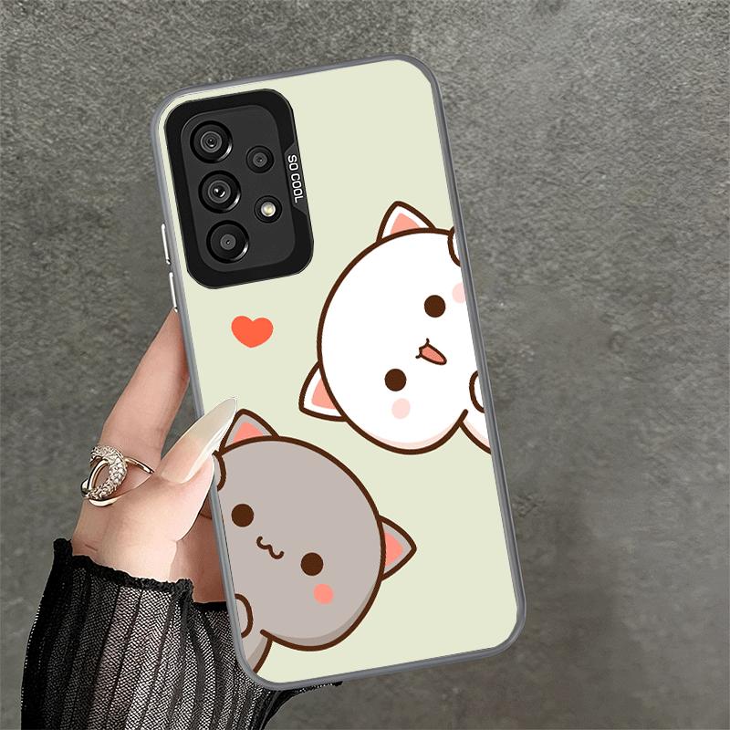 Cartoon Cute Peach Goma Shockproof Phone Case for Samsung A17 A16 A15 A14 A37 A57 A36 A56 A26 A35 A55 A25 A34 A54 A24 A13 A23 A3