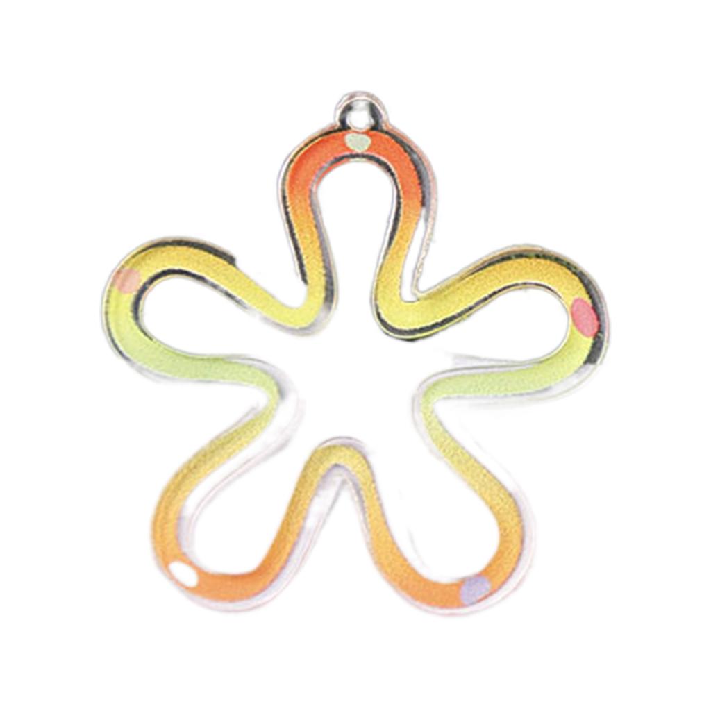 DIY Elegant Hollow Flower Pendant Hollow Flower Jewelry Making Accessories Acrylic Material for Jewelry Necklace Making