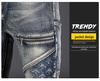 Men's Nostalgic Embroidered Slim Jeans - High-End Luxury Stretch Casual Pants