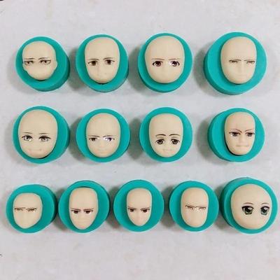 13 Styles/Set 3D Dolls Face Silicone Mold Sponge Fondant Cake Choolate Baking Tool Baby Face Mold