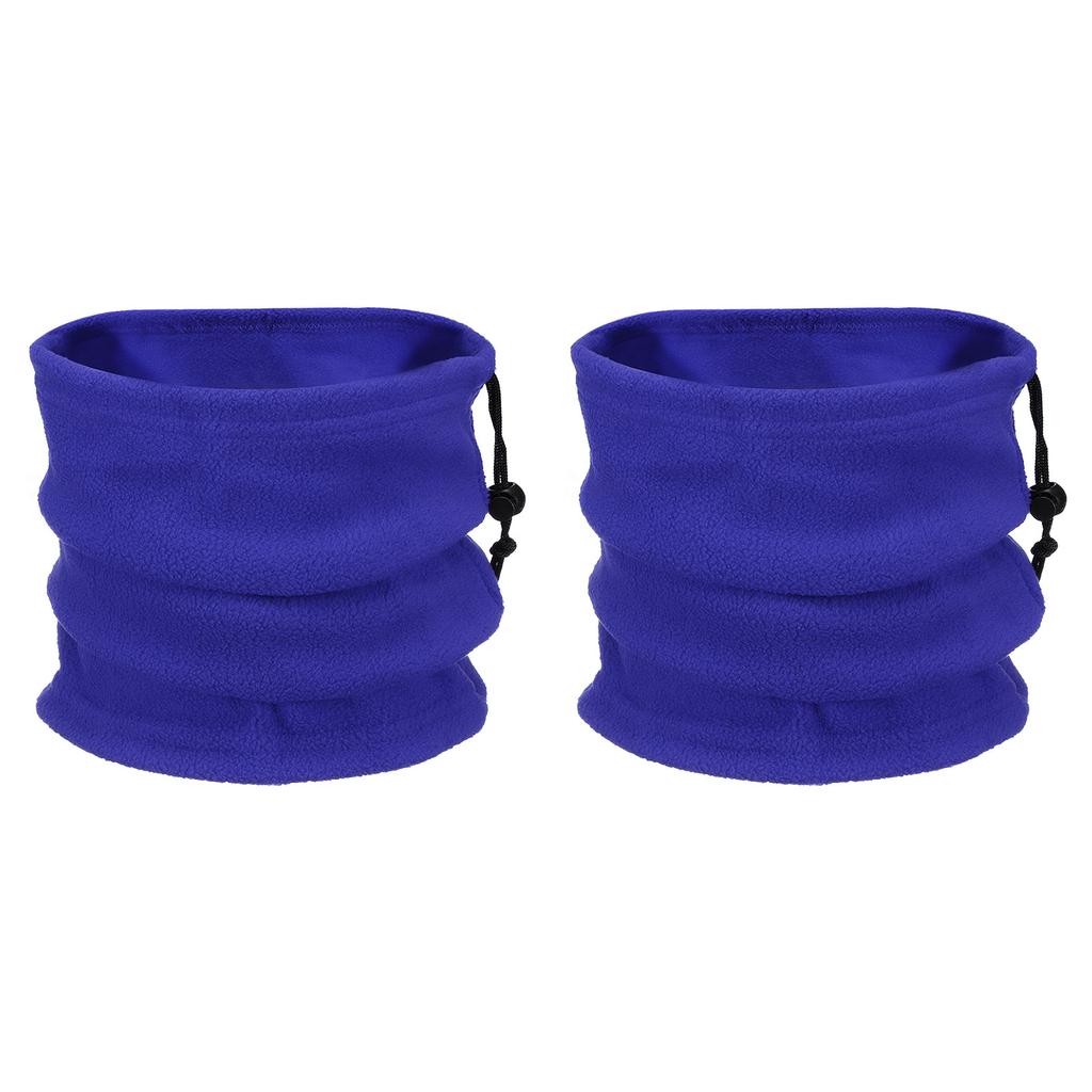 2Pcs Polar Fleece Neck Tube Ear Warmer Fishing Skating Running Sport Scarf Face Mask SingleDouble Layer Camping Hiking