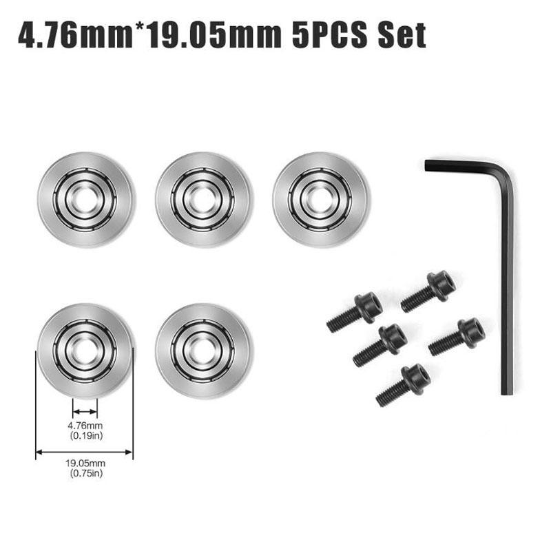 Bit de router Ghid pentru rulmenți cu bile montat în partea de sus Freză Set chei pentru rulmenți Set de accesorii rulmenți 4,76 mm 6,35 mm 12,7 mm