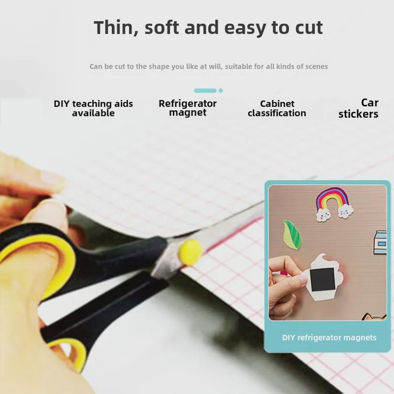 DIY měkká magnetická pryžová deska: Samolepicí nálepka na tabuli se silným magnetickým podkladem