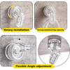 Reusable Vacuum Suction Cup Clips Heavy Duty Wall Hooks Towel Glove Storage Holder