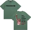 Charlie Kirk You Can't Silence Us All Printed T Shirts Men Women Harajuku High Street Oversized T-shirt Summer Tops Loose Tshirt